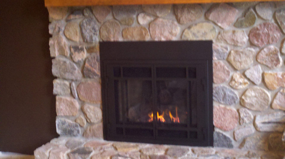 Stone Fireplace by Wilkening Fireplace