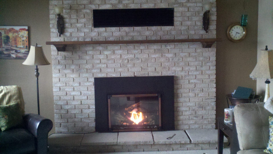 Brick Fireplace by Wilkening Fireplace